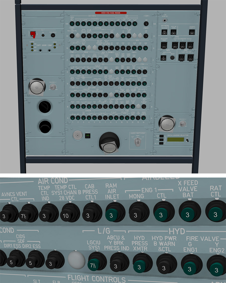 Aft-Overhead Panel