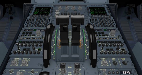 Airbus A320 Center Pedestal of Online Simulator